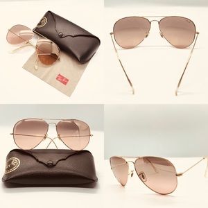 💯 RAY-BAN AVIATOR GRADIENT RB3025 62/14 2N Gold